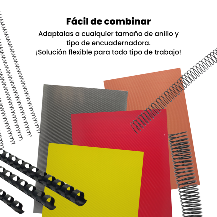 Tapas Encuadernacion Polipropileno A4 - X50 Unidades - Imagen 3