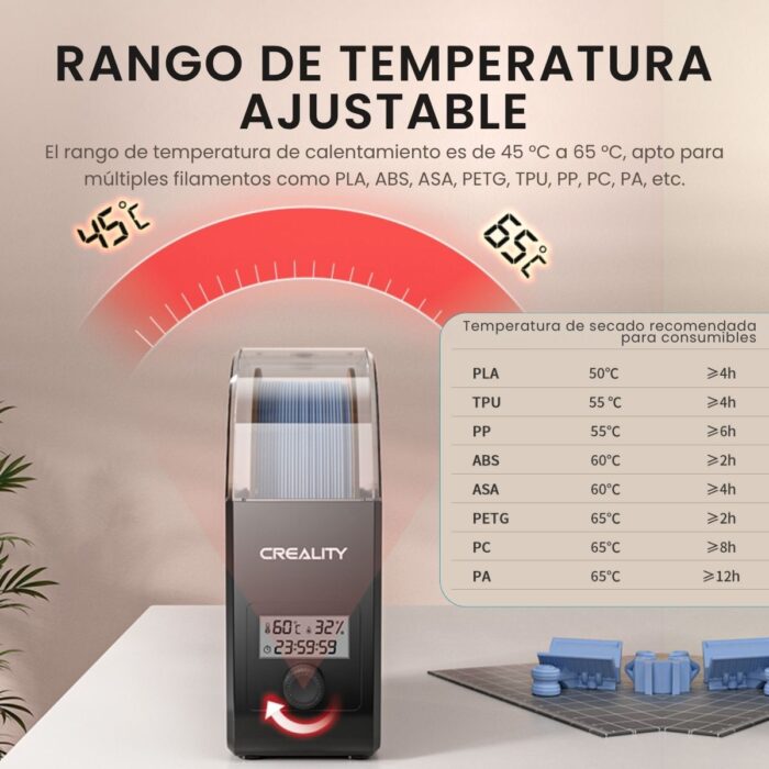 Secadora de Filamentos – Creality Filament Dryer Box 2.0 - Imagen 8