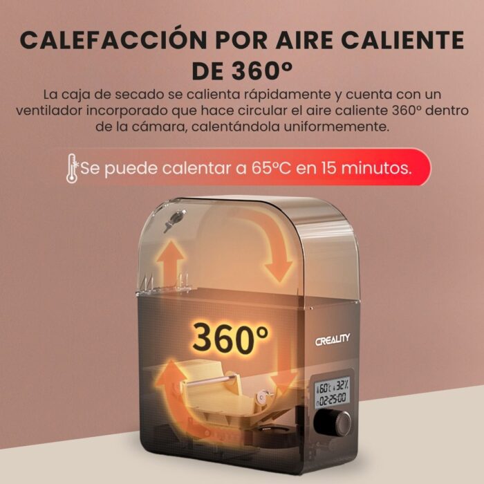 Secadora de Filamentos – Creality Filament Dryer Box 2.0 - Imagen 9