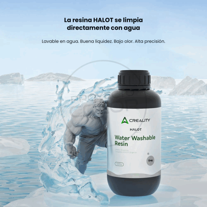 Resina Lavable al Agua Creality 1KG - Imagen 3