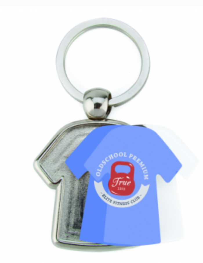 Llavero Metálico Camiseta (2 CARAS) x100u.