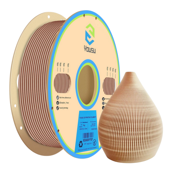 Filamento PLA Wood Dual Yousu x1Kg (Con Caja)