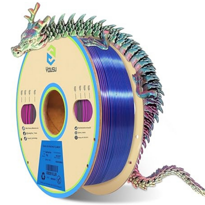 Filamento PLA Silk Tricolor Yousu x1Kg (Con Caja)