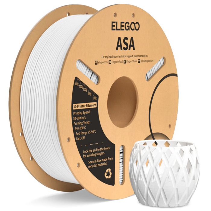Filamento Elegoo ASA 1.75mm 1KG - Imagen 4