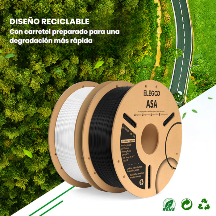 Filamento Elegoo ASA 1.75mm 1KG