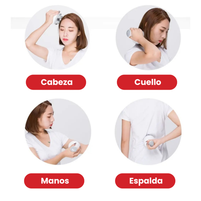 Masajeador 4 Cabezales 2 Velocidades - Imagen 8