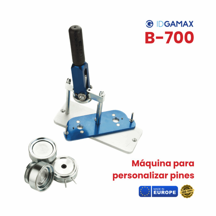 Kit Combo Maquina IDGAMAX B-700 Para Hacer Pines Profesionales En Casa