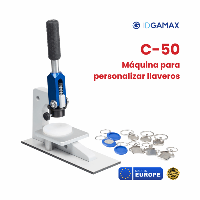 Kit Combo Maquina IDGAMAX C-50 Para Hacer Llaveros Profesional En Casa