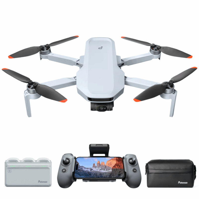 KIT Drone Potensic Atom 2 Fly More Combo 8k 10km Rastreo Inteligente IA