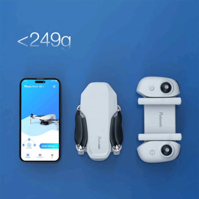 Drone Potensic Atom SE Ultraliviano 249g Gps Camara 4k HD - Imagen 4