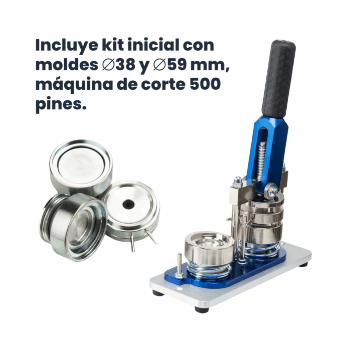 Kit Combo Maquina IDGAMAX B-700 Para Hacer Pines Profesionales En Casa - Imagen 2