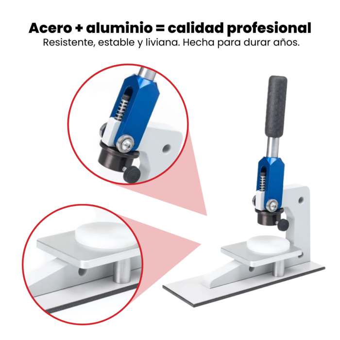 Kit Máquina C50 Para Hacer Llaveros Acrílicos Camiseta - Imagen 5