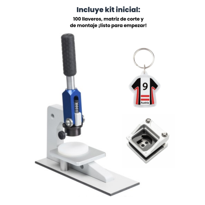 Kit Máquina C50 Para Hacer Llaveros Acrílicos Camiseta - Imagen 3