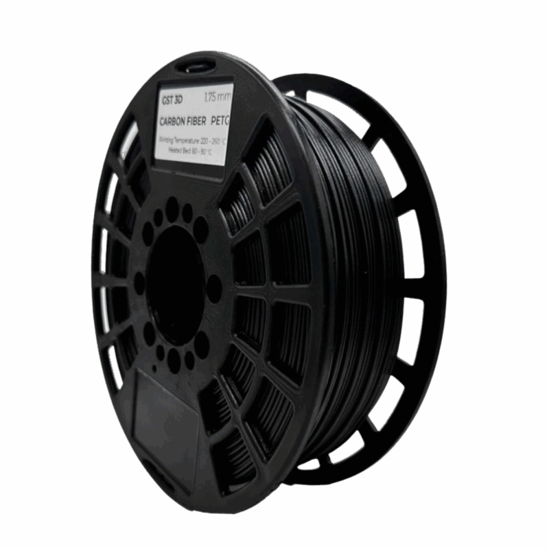 Filamento PETG-CF (FIBRA DE CARBONO) GST3D x 1 KG (Sin Caja)