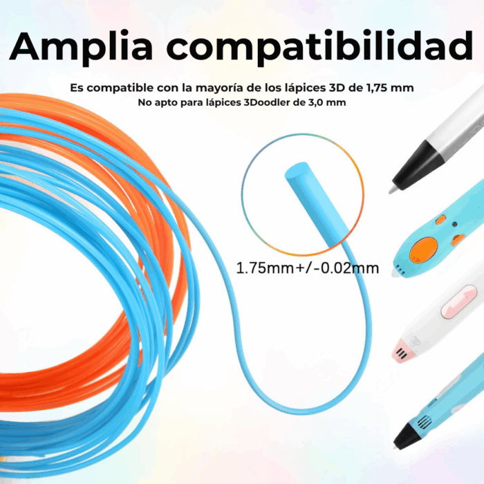 Filamento Mix PLA Small Pack Para Lápiz 3D - Imagen 5