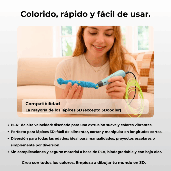 Filamento Mix PLA Small Pack Para Lápiz 3D - Imagen 6