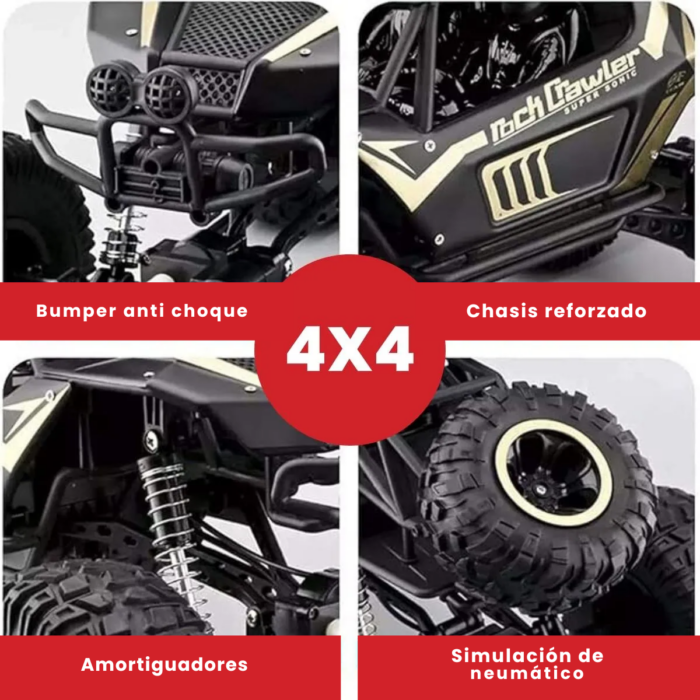 Camioneta 4x4 Control Remoto 1:8 ToySky - Imagen 9