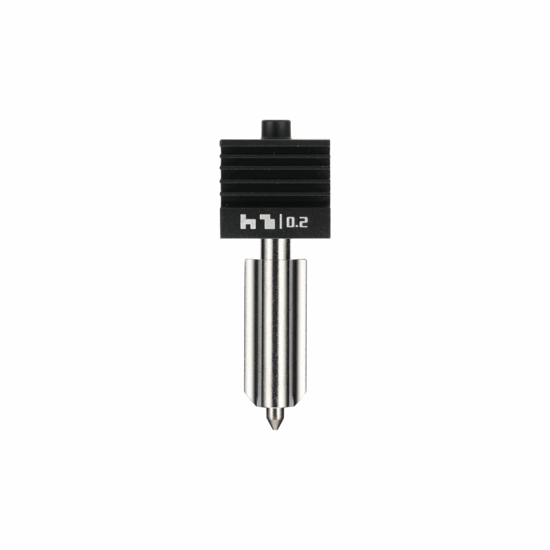 Hotend con Boquilla de Acero Inoxidable 0.2 mm – H2D