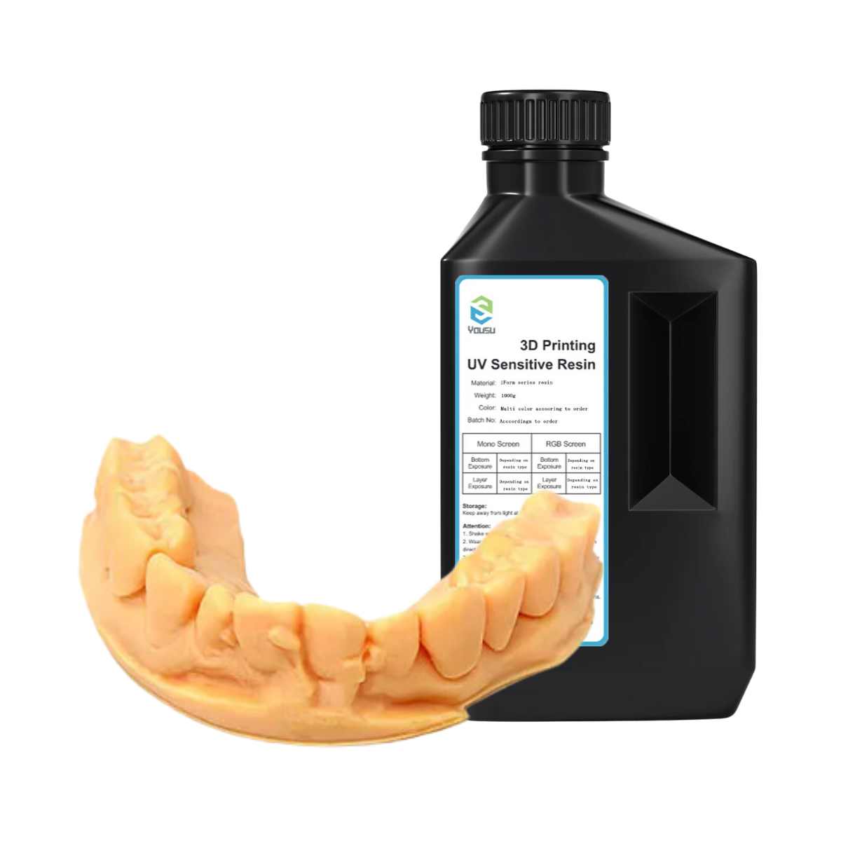 Resina UV Dental Moldeable YOUSU 1kg