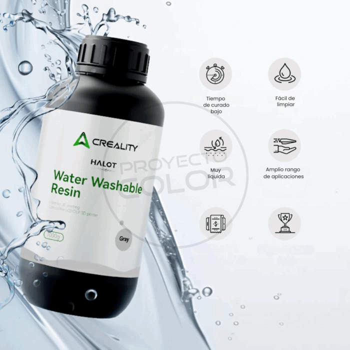 Resina Lavable al Agua Creality 1KG - Imagen 6