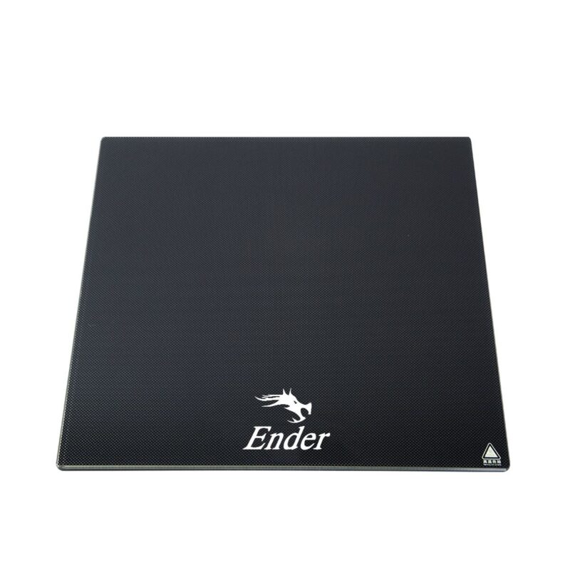 Base de Cristal / Vidrio Carborundum Cama Caliente Logo Ender 235x235mm