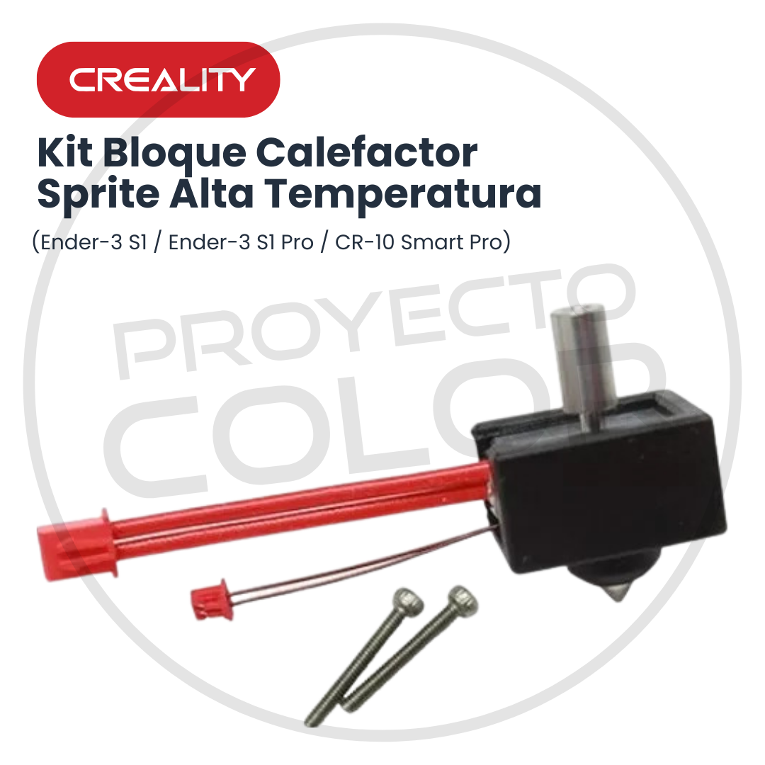 Kit Bloque Calefactor Sprite Alta Temperatura ( Ender-3 S1 / Ender-3 S1 Pro / CR-10 Smart Pro) - Imagen 2