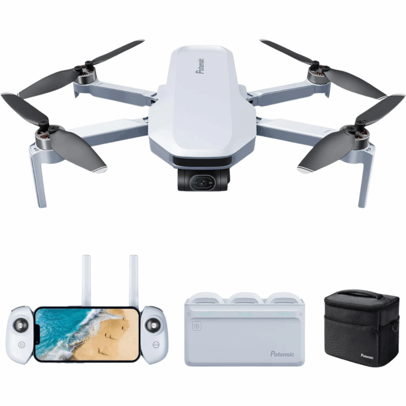 Drone Potensic Atom Fly More Combo 4k Gps Bolso 3 Baterias