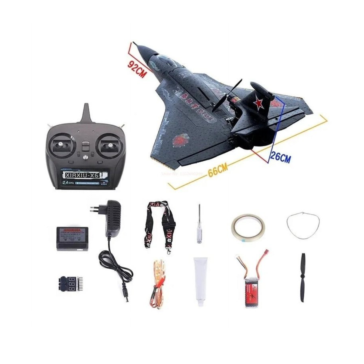 Avion Planeador Impermeable de Ala Fija a Control Remoto Toysky - Imagen 2