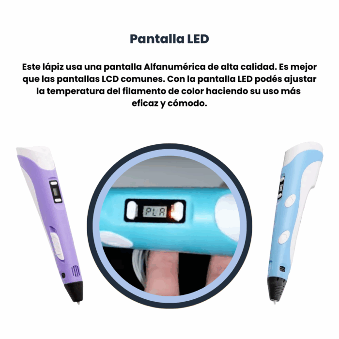 Lápiz 3d PLA + Base + Cable USB - Imagen 3