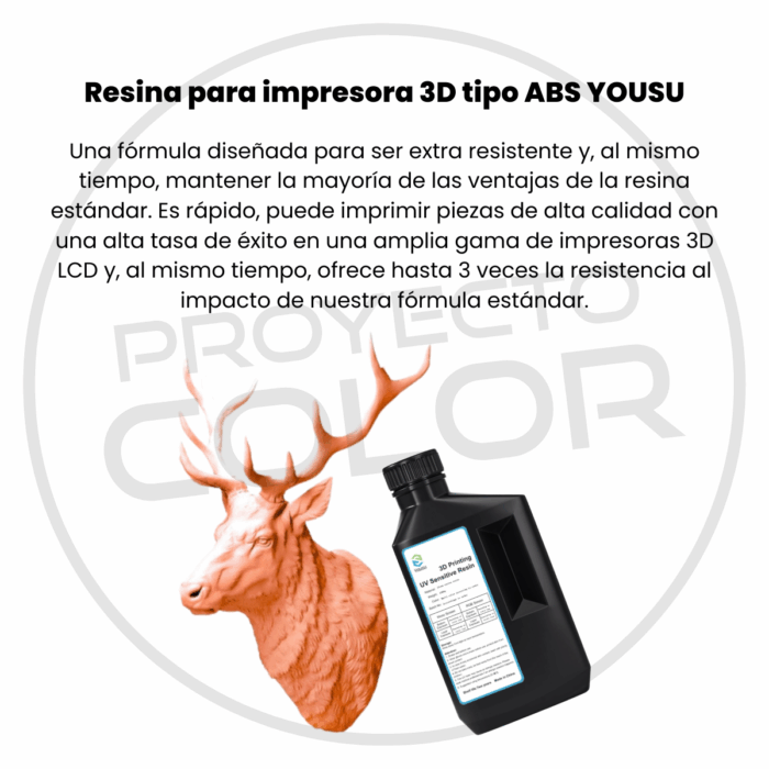 Resina UV Tipo ABS YOUSU 1kg - Imagen 11