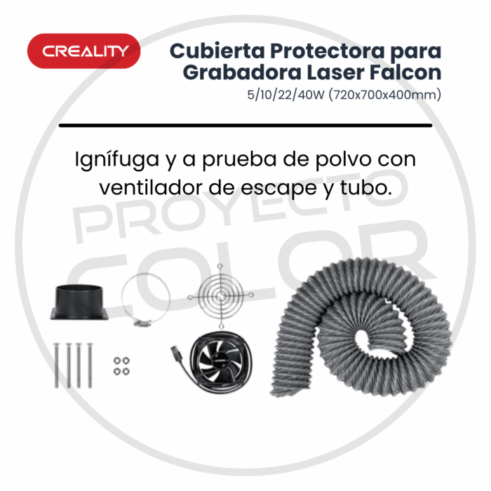Cubierta Protectora para Grabadora Laser Falcon 5/10/22/40W (720x700x400mm) - Imagen 6