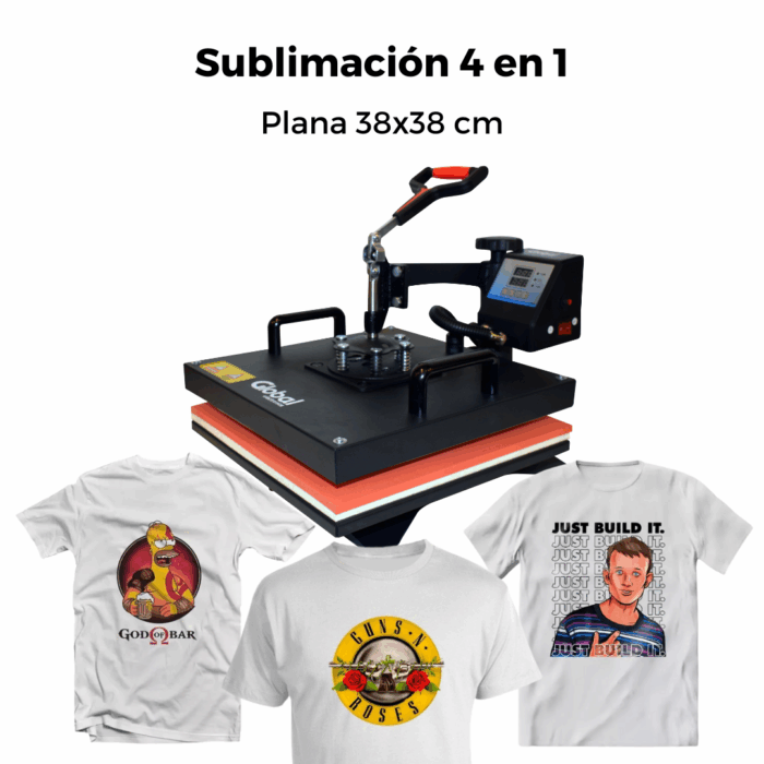 Plancha Global para Sublimación 30X38 - Kit 4 EN 1 - 250º 1400W PRO - Imagen 4