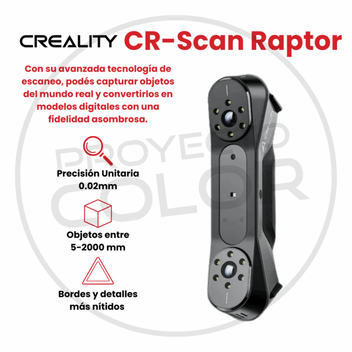 Creality Scanner Escáner 3D CR-Scan Raptor - Imagen 3