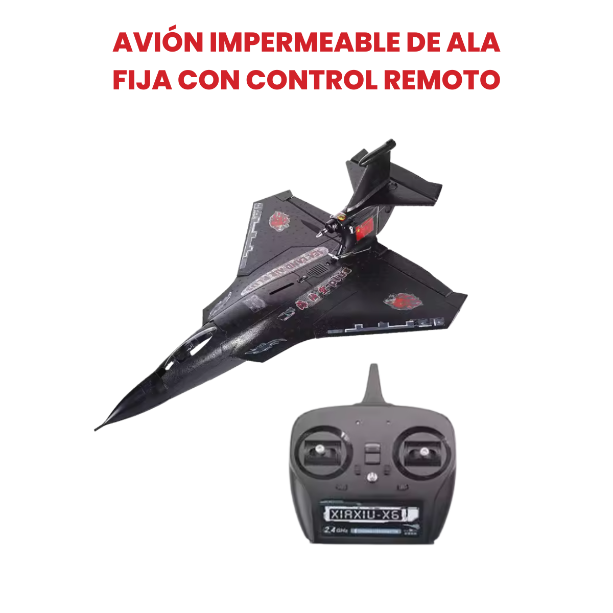 Avion Planeador Impermeable de Ala Fija a Control Remoto Toysky - Imagen 3