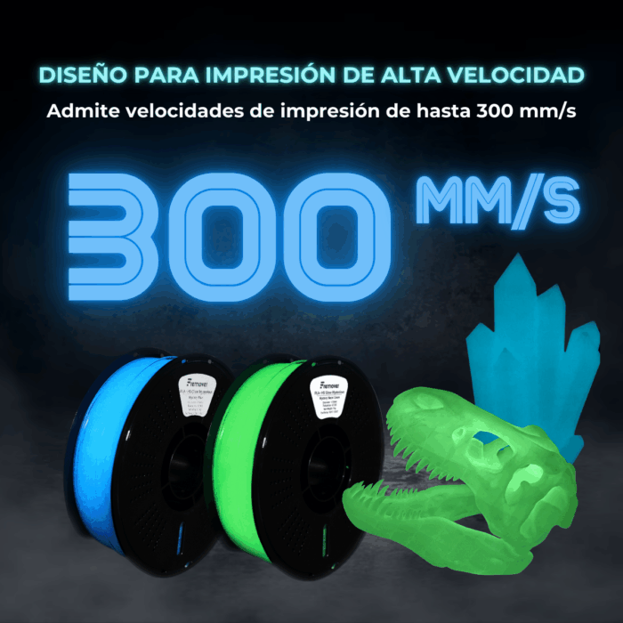 Filamento PLA+ High Speed Glow x1kg - Imagen 3