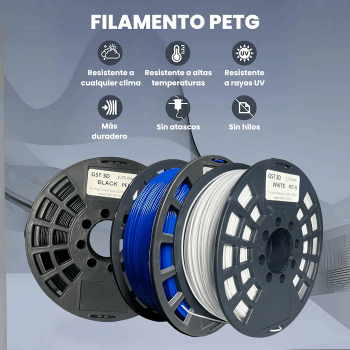 GST3D Filamento PETG Rollo x1 KG (Sin Caja) - Imagen 7