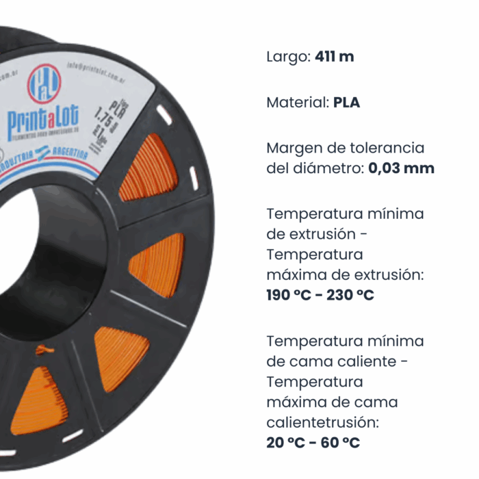 Printalot Filamento 3D PLA 1.75mm - Rollo x1 KG - Imagen 4