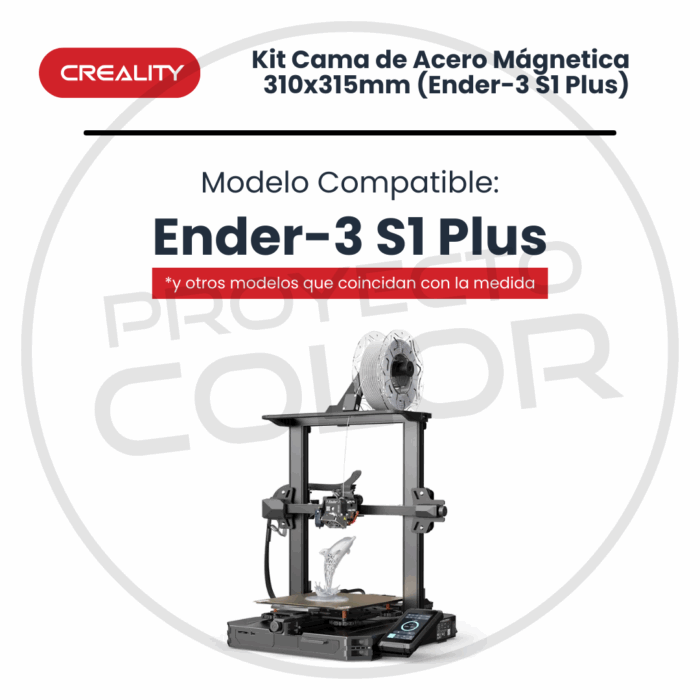 Kit Cama de Acero Mágnetica Creality 310x315mm (Ender-3 S1 Plus) - Imagen 5