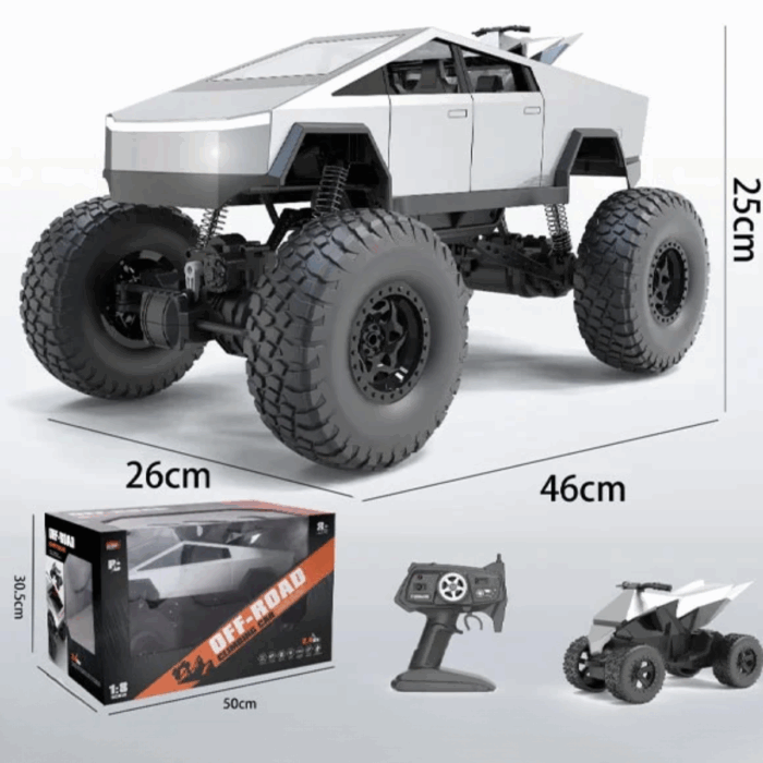 CyberTruck a Control Remoto Vehículo de Juguete Todo Terreno 4X4 1:8 - Imagen 4