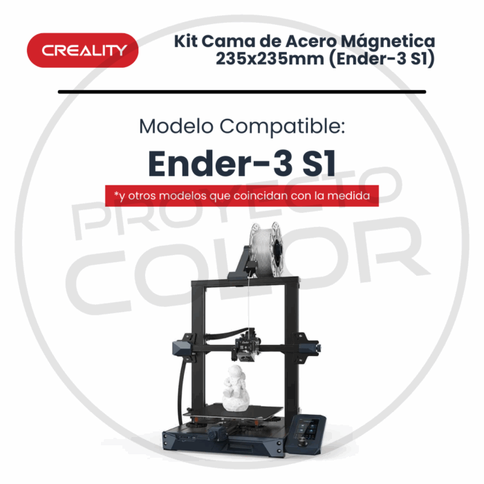 Kit Cama de Acero Mágnetica Creality 235x235mm (Ender-3 S1) - Imagen 4