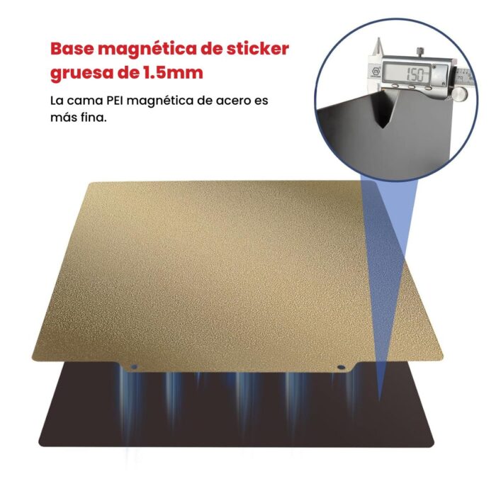 Cama Magnética Doble Cara PEI 235 x 235 - Imagen 3