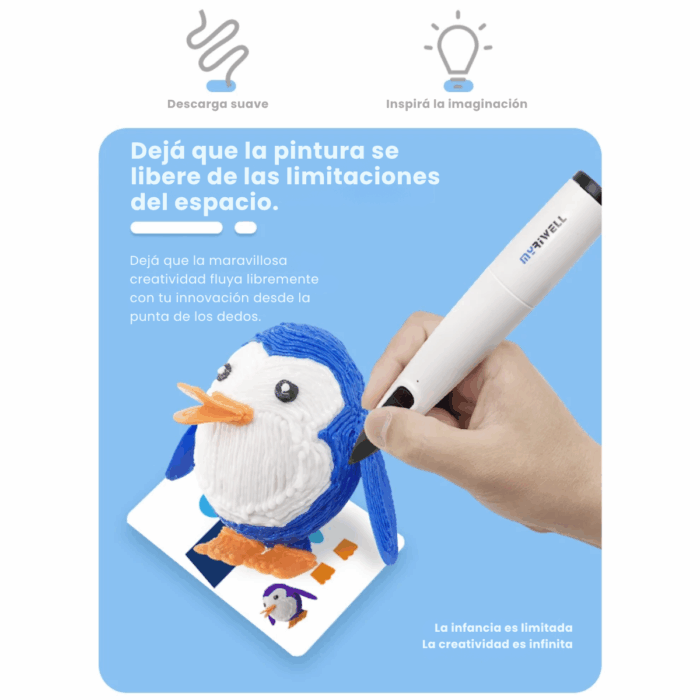 Lápiz 3d PCL Para niños, No Quema! - Imagen 10