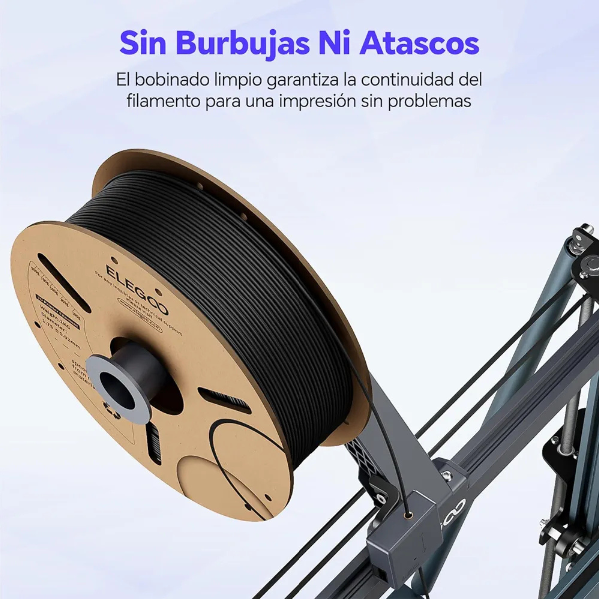 Filamento Elegoo RAPIDO PLA+ 1.75mm 1KG 600 mm/s - Imagen 3