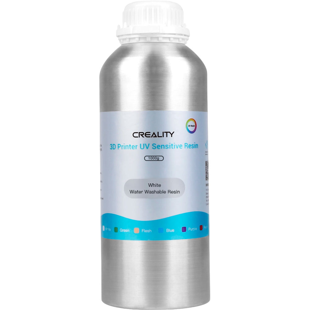 Resina Creality Lavable Agua Pote Aluminio 1kg Gris