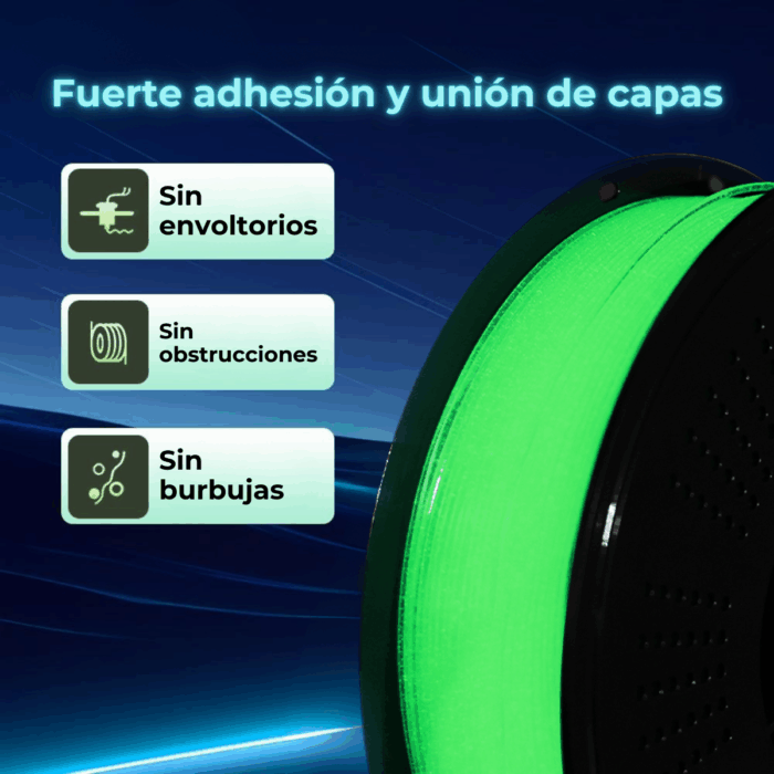 Filamento PLA+ High Speed Glow x1kg - Imagen 4