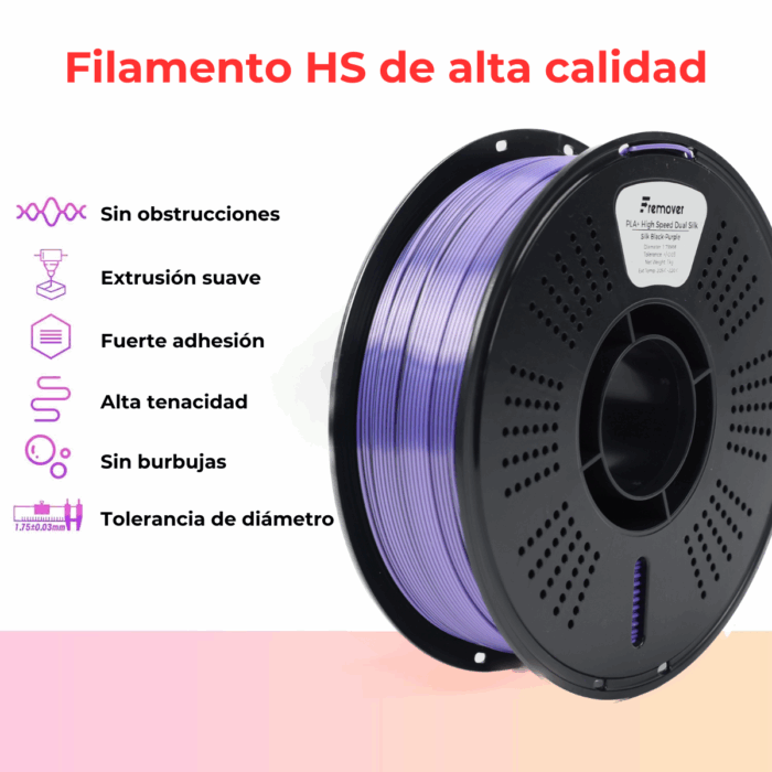 Filamento PLA+ High Speed Dual Silk x1kg Fremover - Imagen 4