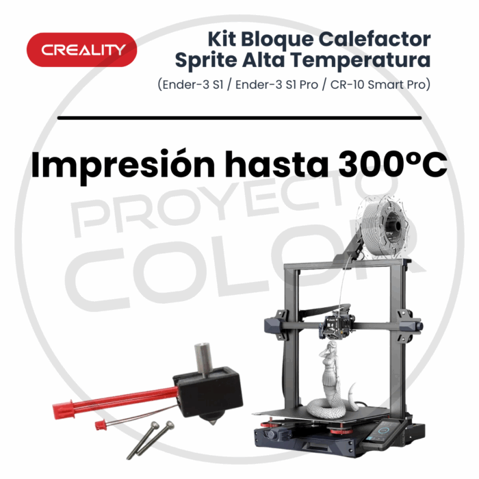 Kit Bloque Calefactor Sprite Alta Temperatura ( Ender-3 S1 / Ender-3 S1 Pro / CR-10 Smart Pro) - Imagen 5