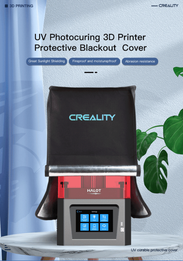 Cubierta Creality Impresoras 3d Resina UV 40x26x26 - Imagen 3