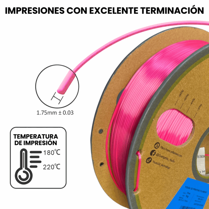 Filamento PLA Silk Yousu x1Kg (Con Caja) - Imagen 5