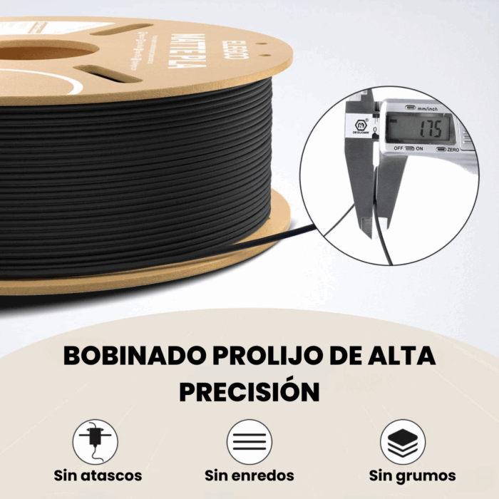Filamento Elegoo PLA Matte 1.75mm 1KG - Imagen 5